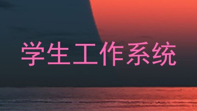 学生工作系统