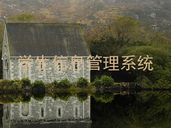 学生信息管理系统