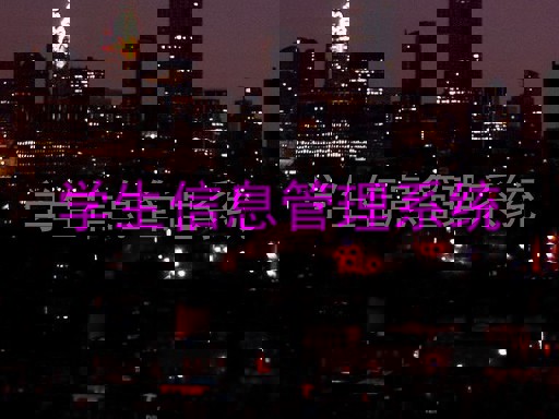 学生信息管理系统