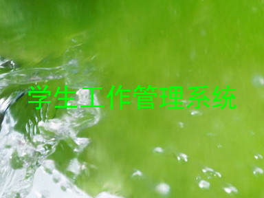 学生工作管理系统