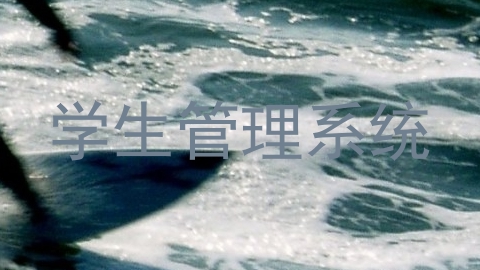 学生管理系统