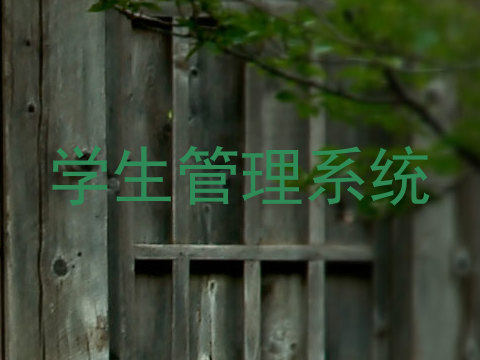 学生管理系统