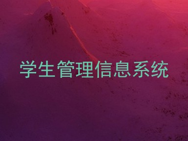 学生管理信息系统