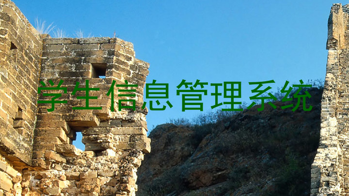 学生信息管理系统