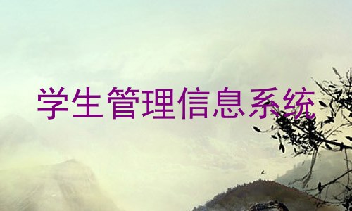 学生管理信息系统