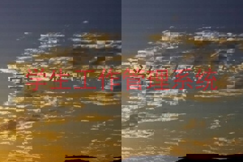 学生工作管理系统