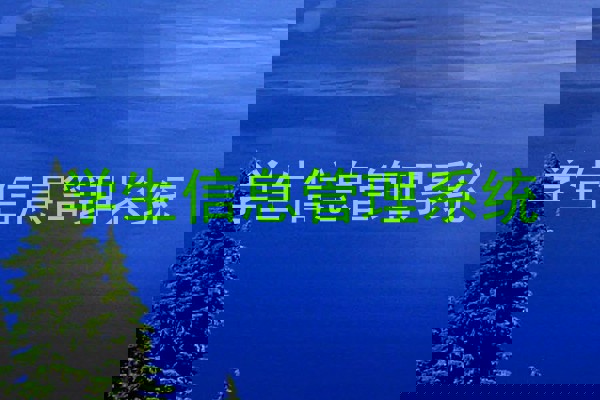 学生信息管理系统