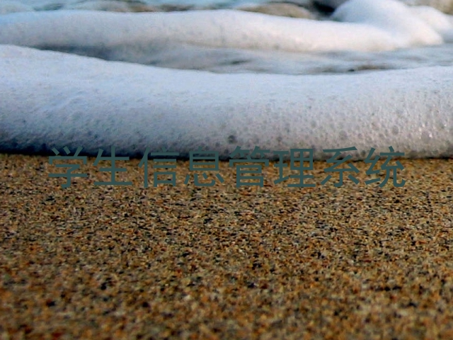 学生信息管理系统