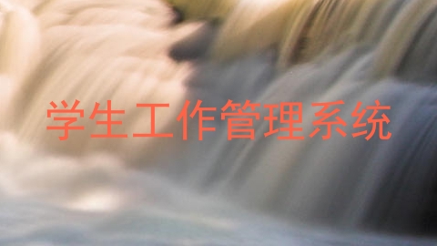 学生工作管理系统