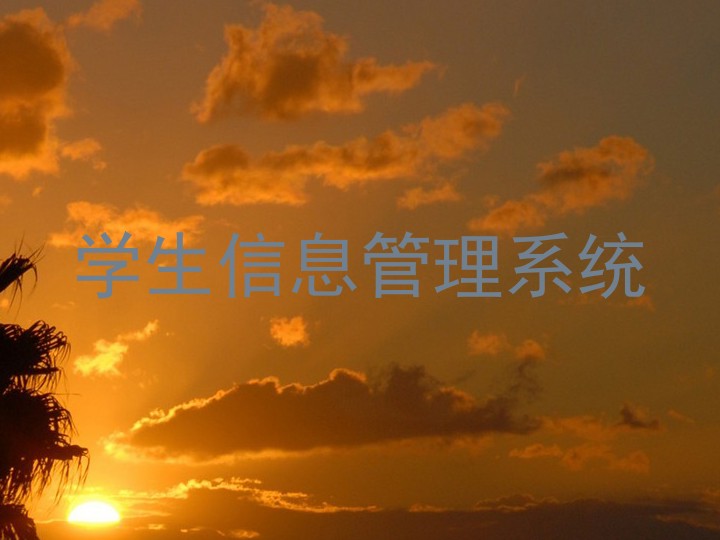 学生信息管理系统