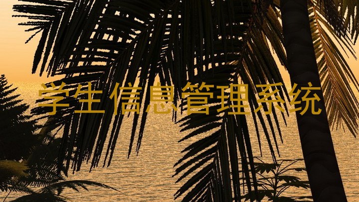学生信息管理系统