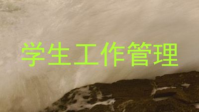 学生工作管理