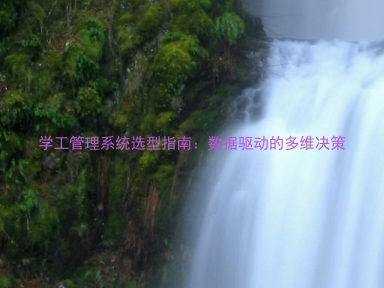学工管理系统选型指南:数据驱动的多维决策
