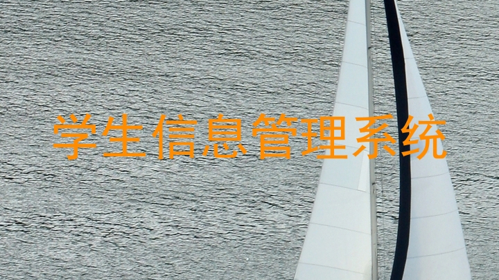 学生信息管理系统