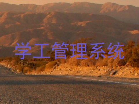 学工管理系统