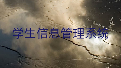学生信息管理系统
