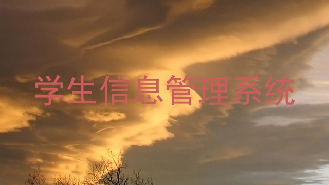 学生信息管理系统