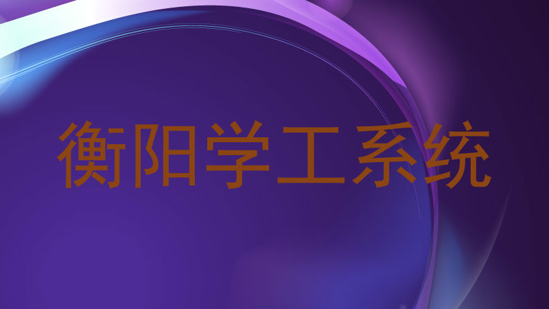 衡阳学工系统