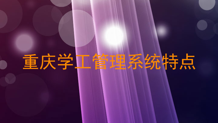重庆学工管理系统特点