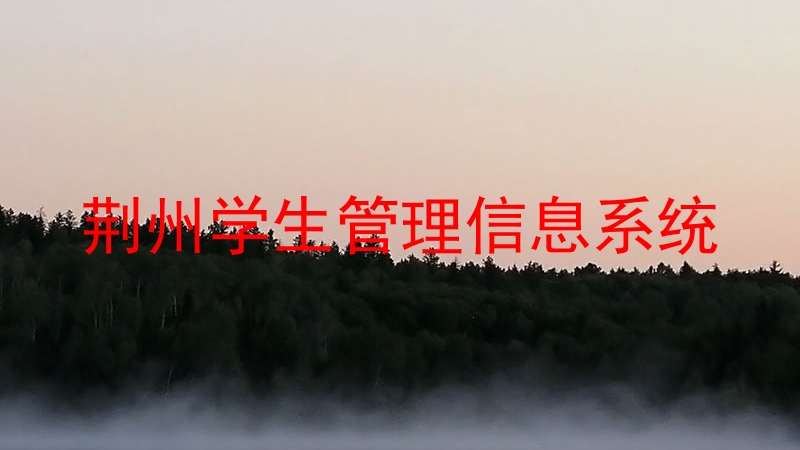 荆州学生管理信息系统