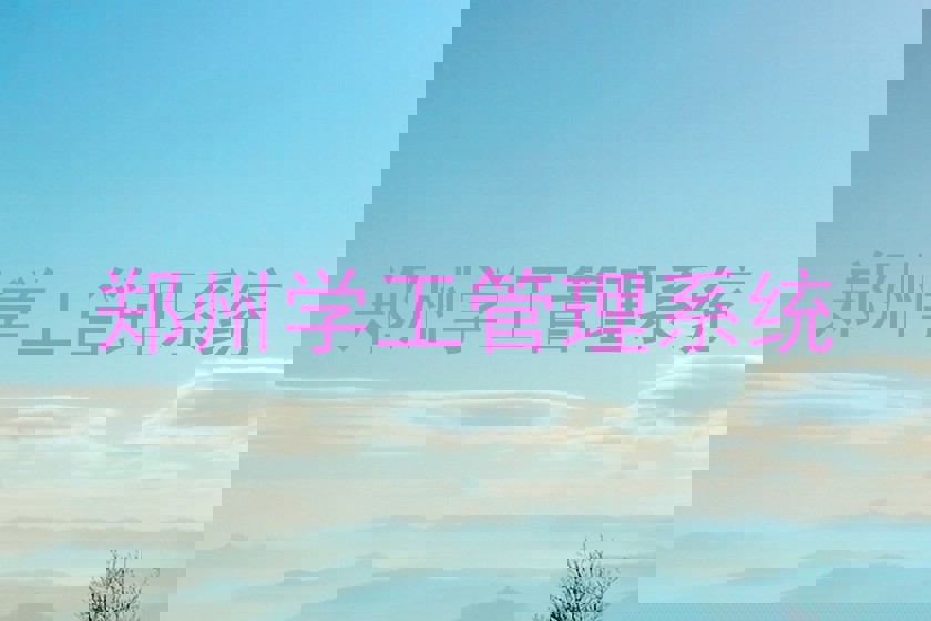 郑州学工管理系统