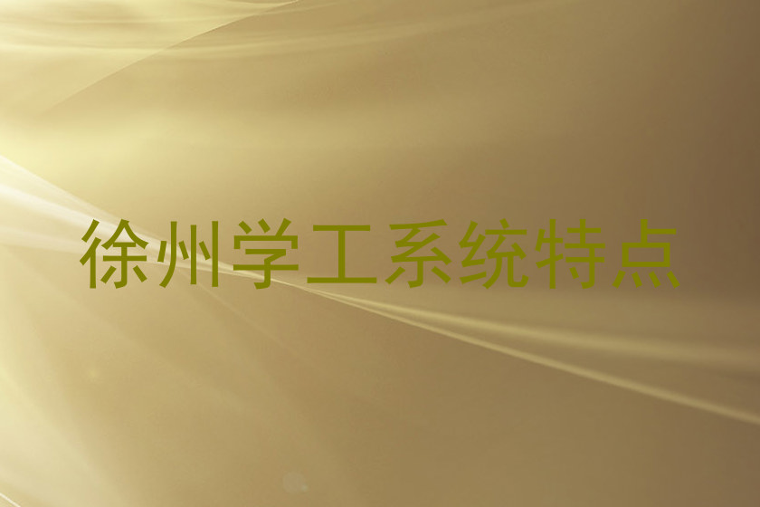 徐州学工系统特点