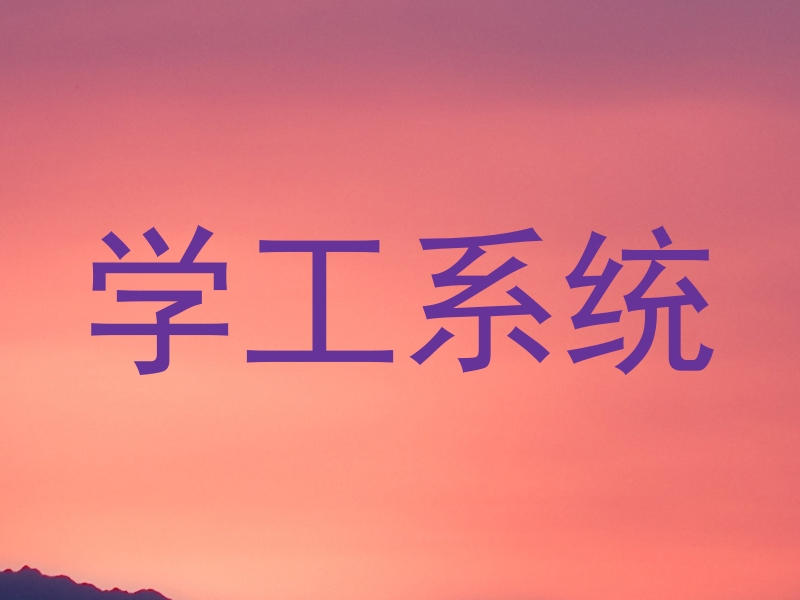 学工系统