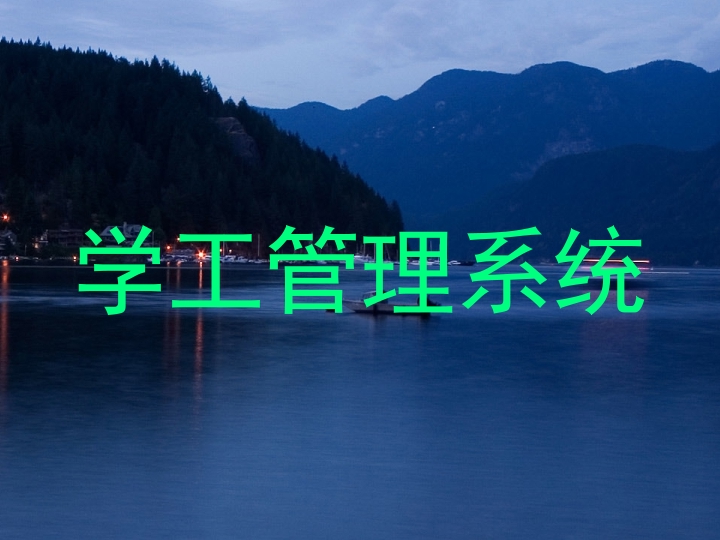 学工管理系统