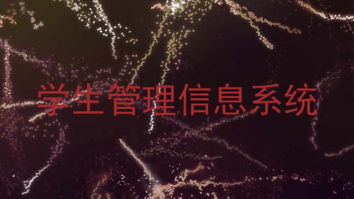 学生管理信息系统