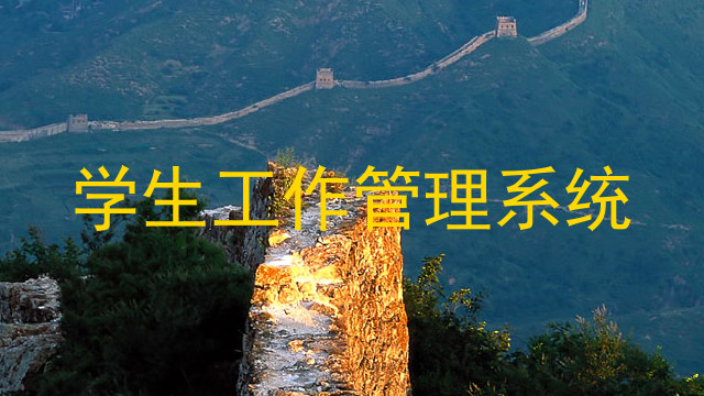 学生工作管理系统