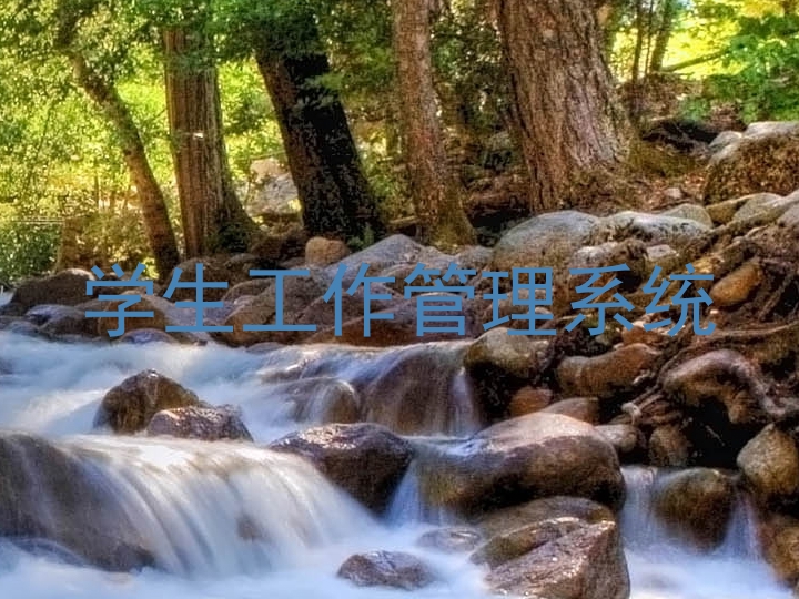 学生工作管理系统