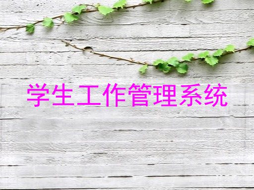 学生工作管理系统