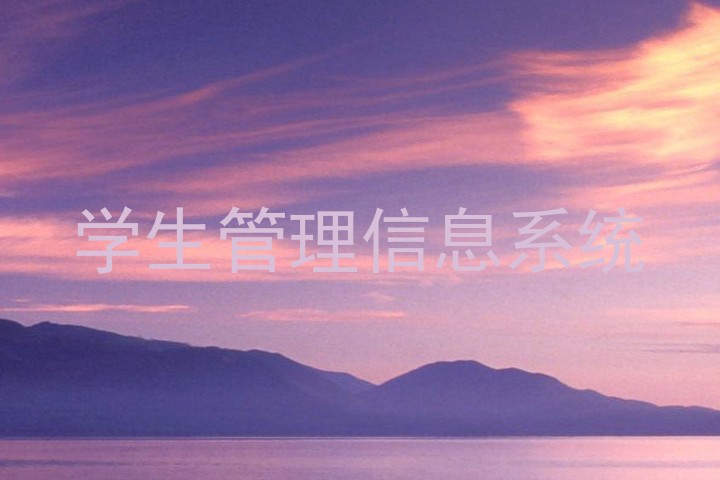 学生管理信息系统