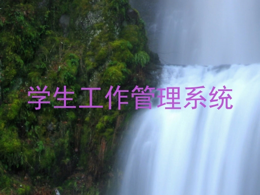 学生工作管理系统