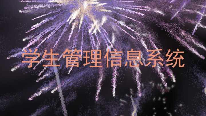 学生管理信息系统