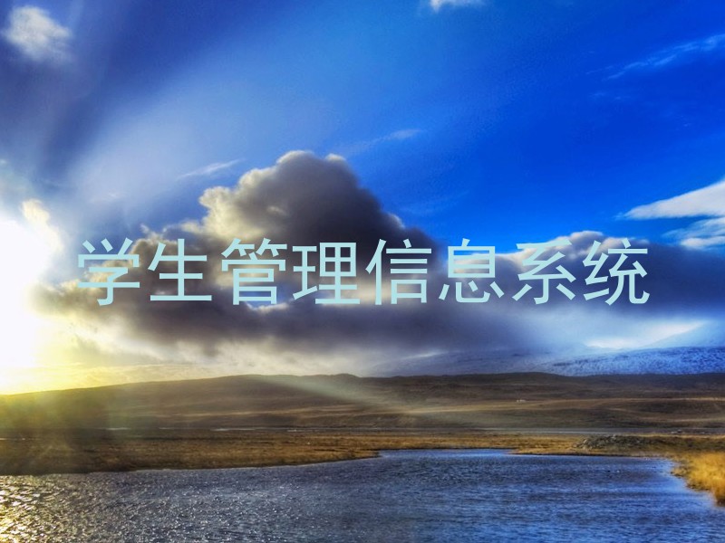 学生管理信息系统