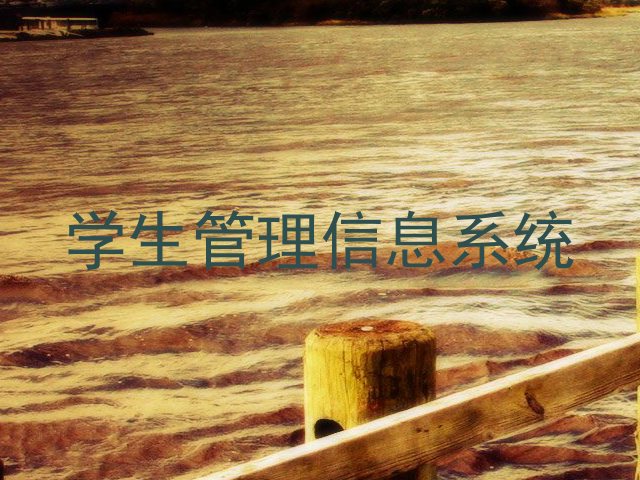 学生管理信息系统