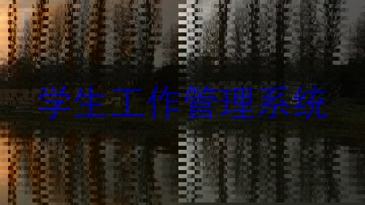 学生工作管理系统