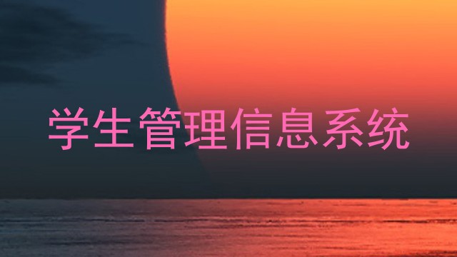 学生管理信息系统