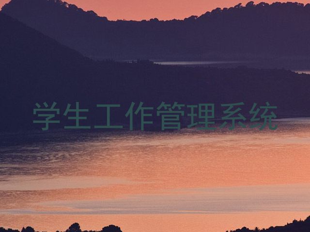 学生工作管理系统