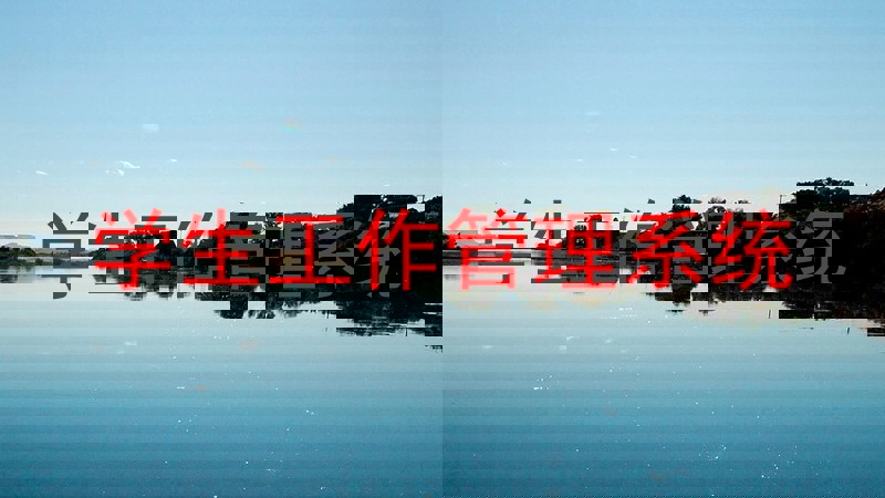 学生工作管理系统