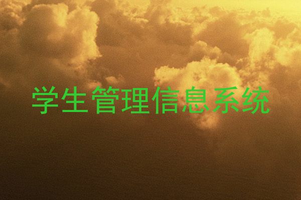 学生管理信息系统
