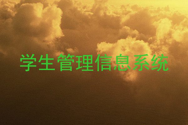 学生管理信息系统