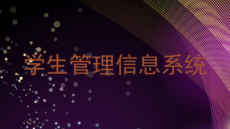 学生管理信息系统