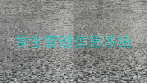 学生管理信息系统