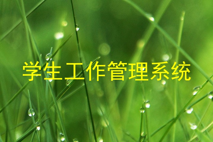 学生工作管理系统
