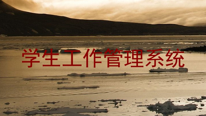 学生工作管理系统