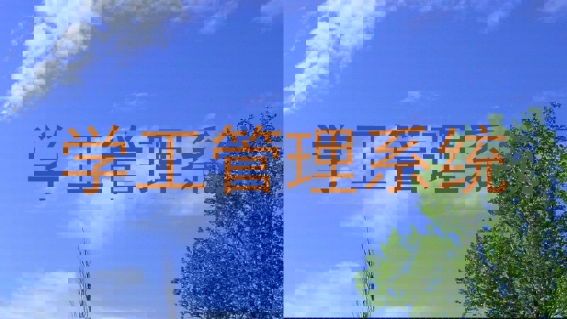 学工管理系统
