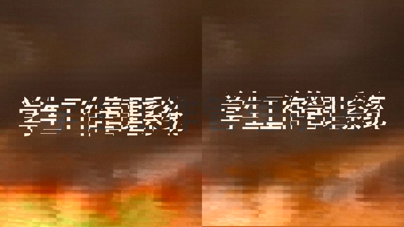 学生工作管理系统