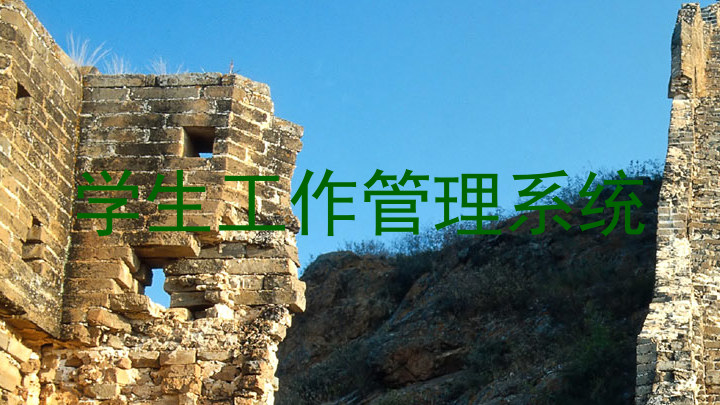 学生工作管理系统